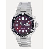 Ratio Free Diver Red Dial Stainless Steel Strap Men's Watch
