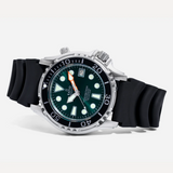 Ratio Free Diver Black PU Strap Men's Watch 1066KE20-33VA-GRN
