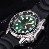 Ratio Free Diver Black PU Strap Men's Watch 1066KE20-33VA-GRN