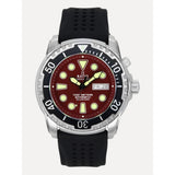 Ratio Free Diver Version 02 Black Silicone Strap Men's Watch 1068HA90-34VA-RED-V02