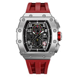 Tsar Bomba Red Silicone Strap Men's Watch TB8204Q-33 (14.5mm) Thickness