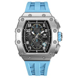 Tsar Bomba Light Blue Silicone Strap Men's Watch TB8204Q-36 (14.5mm) Thickness