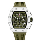Tsar Bomba Olive Silicone Strap Men's Watch TB8204QA-03 (15mm) Thickness