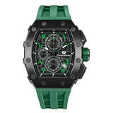 Tsar Bomba Green Silicone Strap Men's Watch TB8204QA-06 (14.5mm) Thickness