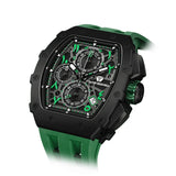 Tsar Bomba Green Silicone Strap Men's Watch TB8204QA-06 (14.5mm) Thickness