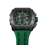 Tsar Bomba Green Silicone Strap Men's Watch TB8204QA-06 (14.5mm) Thickness