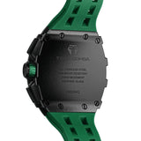 Tsar Bomba Green Silicone Strap Men's Watch TB8204QA-06 (14.5mm) Thickness