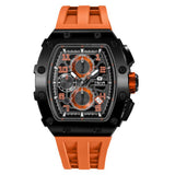 Tsar Bomba Orange Silicone Strap Men's Watch TB8204Q-39 (14.5mm)