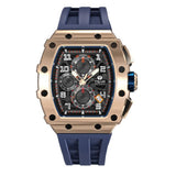 Tsar Bomba Blue Silicone Strap Men's Watch TB8204Q-41