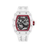 Tsar Bomba Automatic White FKM Rubber Strap Men's Watch TB8208C-08