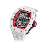 Tsar Bomba Automatic White FKM Rubber Strap Men's Watch TB8208C-08
