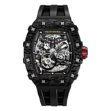 Tsar Bomba Automatic Black FKM Rubber Strap Men's Watch TB8208CF-38