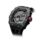 Tsar Bomba Automatic Black FKM Rubber Strap Men's Watch TB8208CF-38