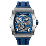 Tsar Bomba Automatic Blue Silicone Strap Men's Watch TB8208A-41 (14.5mm) Thickness
