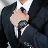 Tsar Bomba Automatic Black Silicone Strap Men's Watch TB8208A-45 (14.5mm) Thickness