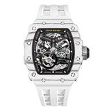 Tsar Bomba Automatic White FKM Rubber Strap Men's Watch TB8208CF-35