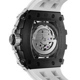 Tsar Bomba Automatic White FKM Rubber Strap Men's Watch TB8208CF-35