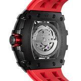 Tsar Bomba Automatic Red FKM Rubber Strap Men's Watch TB8208CF-39