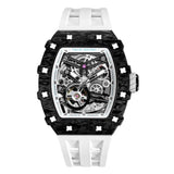 Tsar Bomba Automatic White FKM Rubber Strap Men's Watch TB8208CF-40