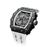 Tsar Bomba Automatic White FKM Rubber Strap Men's Watch TB8208CF-40