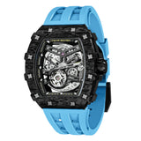 Tsar Bomba Automatic Light Blue FKM Rubber Strap Men's Watch TB8208CF-41