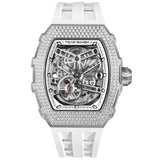Tsar Bomba Automatic White FKM Rubber Strap Men's Watch TB8208D-11