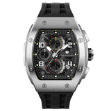 Tsar Bomba Black Silicone Strap Men's Watch TB8224Q-01 (14.5mm) Thickness