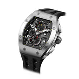 Tsar Bomba Black Silicone Strap Men's Watch TB8224Q-01 (14.5mm) Thickness
