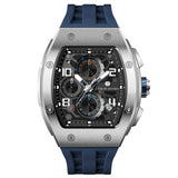 Tsar Bomba Blue Silicone Strap Men's Watch TB8224Q-02 (14.5mm) Thickness