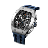 Tsar Bomba Blue Silicone Strap Men's Watch TB8224Q-02 (14.5mm) Thickness
