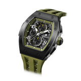 Tsar Bomba Olive Silicone Strap Men's Watch TB8224Q-06 (14.5mm) Thickness
