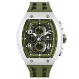Tsar Bomba Olive Silicone Strap Men's Watch TB8224B-02 (14.5mm) Thickness