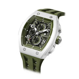Tsar Bomba Olive Silicone Strap Men's Watch TB8224B-02 (14.5mm) Thickness