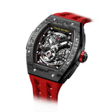 Tsar Bomba Automatic Red FKM Rubber Strap Men's Watch TB8228CF-02