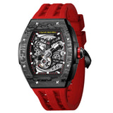Tsar Bomba Automatic Red FKM Rubber Strap Men's Watch TB8228CF-02