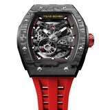 Tsar Bomba Automatic Red FKM Rubber Strap Men's Watch TB8228CF-02