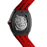 Tsar Bomba Automatic Red FKM Rubber Strap Men's Watch TB8228CF-02