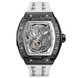 Tsar Bomba Automatic White FKM Rubber Strap Men's Watch TB8228CF-03