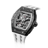 Tsar Bomba Automatic White FKM Rubber Strap Men's Watch TB8228CF-03