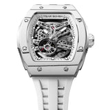 Tsar Bomba Automatic White FKM Rubber Strap Men's Watch TB8228CF-04