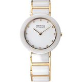 Bering White Dial Ceramic Strap Women Watch 11429-751