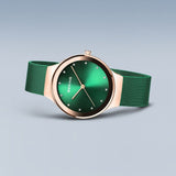 Bering Classic Green Dial & Milanese Strap Women Watch 12934-868