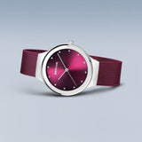 Bering Classic Purple Dial & Milanese Strap Women Watch 12934-909
