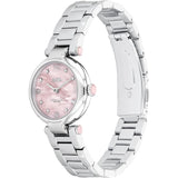 Coach New York Cary Pink Dial Silver Stainless Steel Strap Women Watch 14000079
