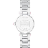 Coach New York Cary Pink Dial Silver Stainless Steel Strap Women Watch 14000079