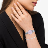 Coach New York Purple Dial Silver Stainless Steel Strap Women Watch 14000095