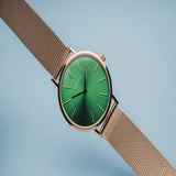 Bering Classic Rose Gold Milanese Strap Women Watch 14134-368
