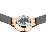 BERING 14331-369 POLISHED ROSE GOLD GREY MILANESE BRACELET WOMEN'S WATCH