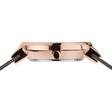 BERING 14331-369 POLISHED ROSE GOLD GREY MILANESE BRACELET WOMEN'S WATCH