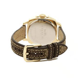 Coach New York Gold Dial Brown Leather Strap Women Watch 14502509